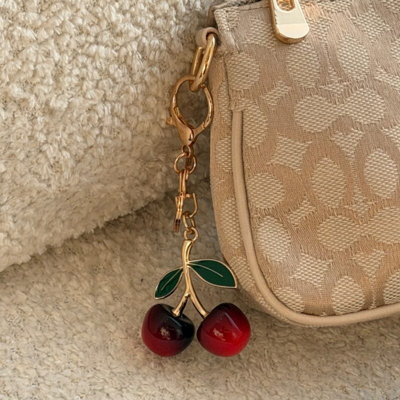 کیف مستطیلی کوچ کرم پارچه ای